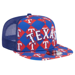 Texas Rangers New Era Seeing Diamonds A-Frame Trucker 9FIFTY Snapback Hat - MLB