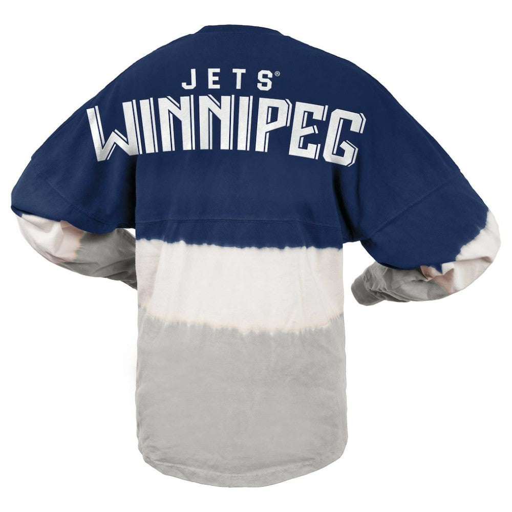 Winnipeg Jets Fanatics Women's Ombre Long Sleeve T-Shirt - Blue/Gray - NHL