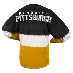 Pittsburgh Penguins Fanatics Women's Ombre Long Sleeve T-Shirt - Black/Gold - NHL