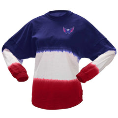 Washington Capitals Fanatics Women's Ombre Long Sleeve T-Shirt - Navy/Red - NHL