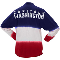 Washington Capitals Fanatics Women's Ombre Long Sleeve T-Shirt - Navy/Red - NHL