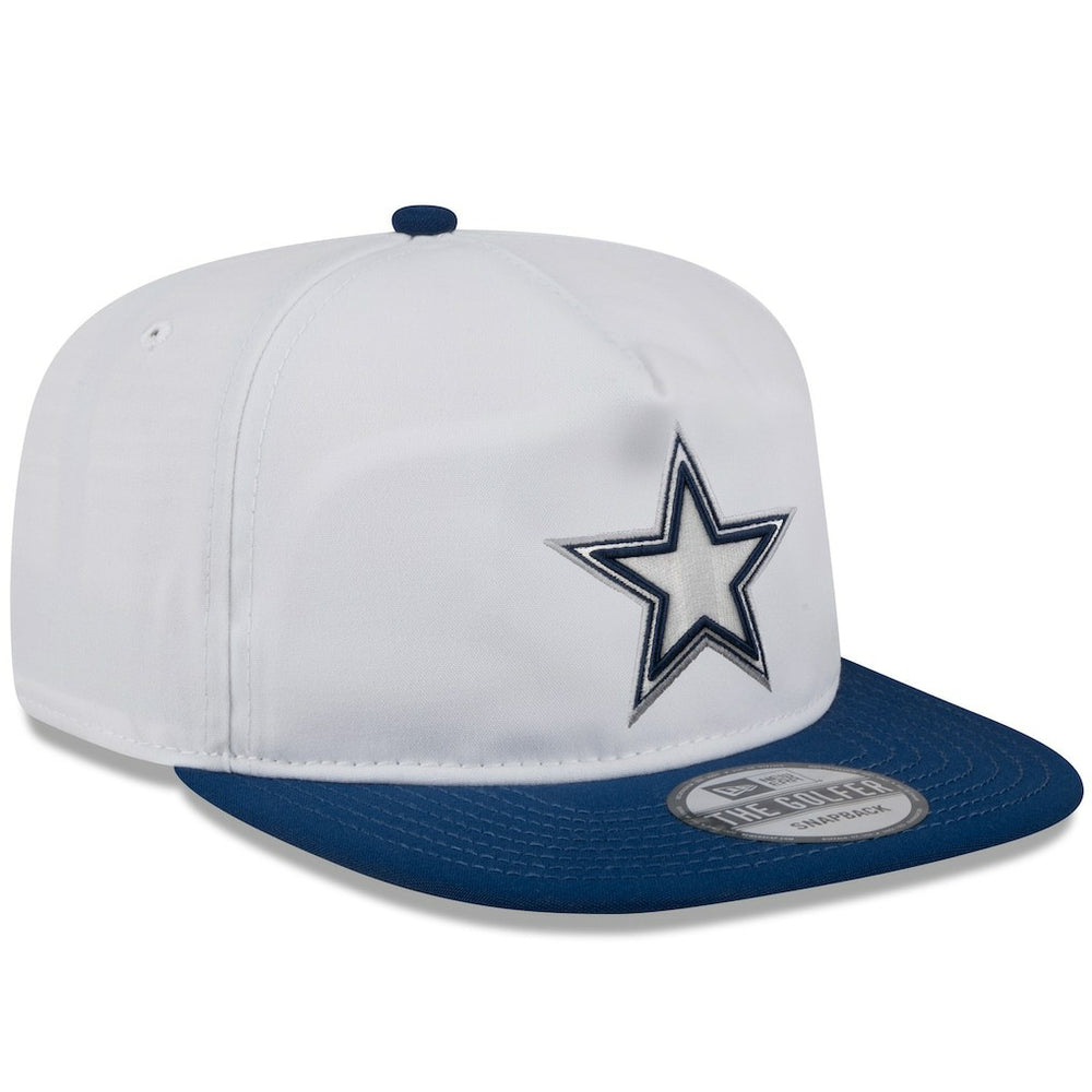 Dallas Cowboys New Era 2024 NFL Training Camp Golfer Snapback Hat White/Navy | NFL