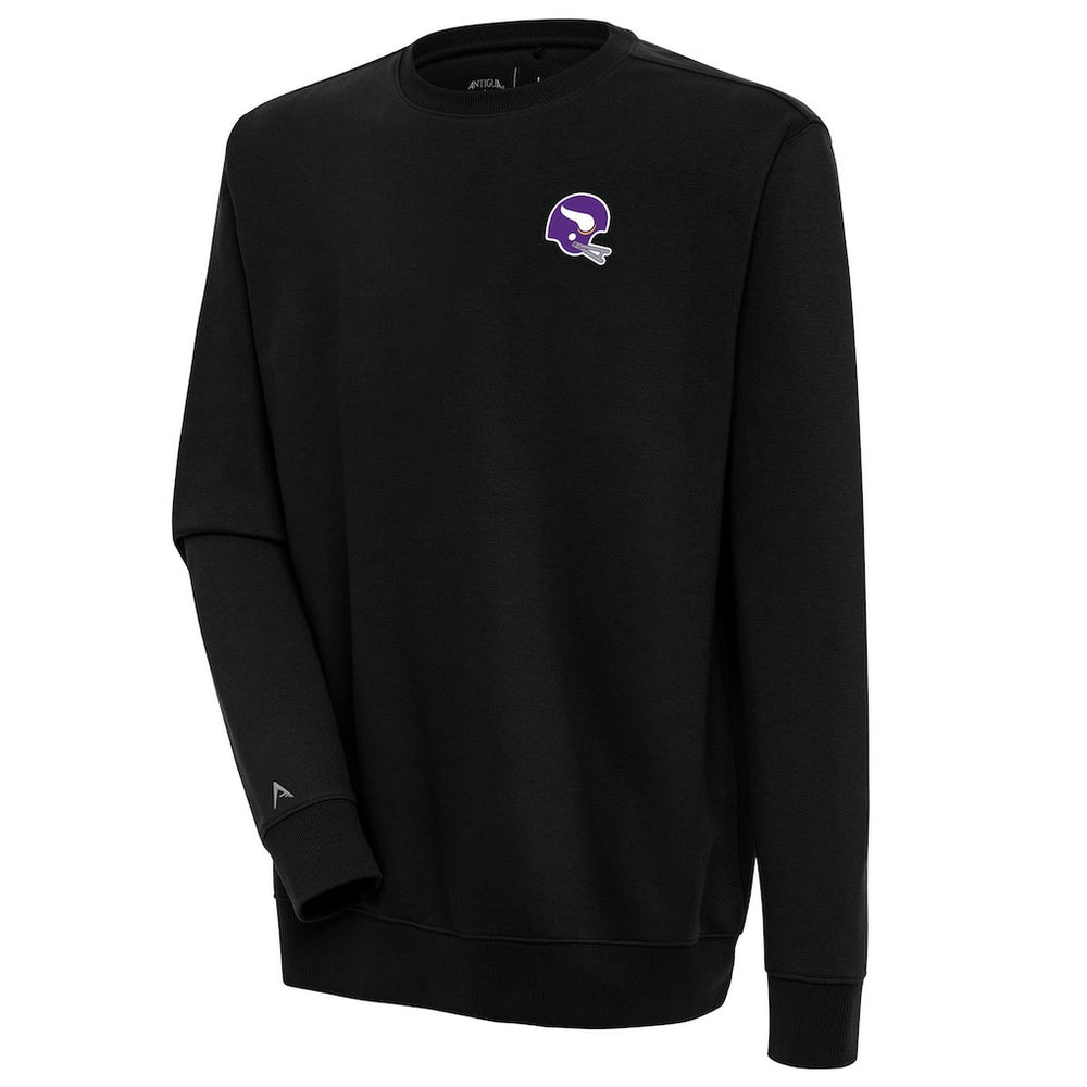 Minnesota Vikings Antigua Victory Crewneck Pullover Sweatshirt Black | NFL