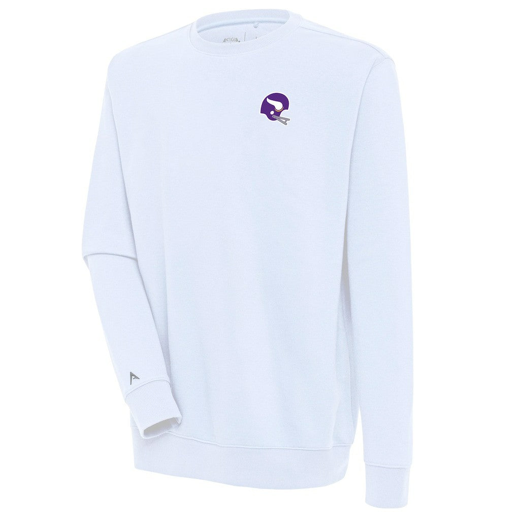 Minnesota Vikings Antigua Victory Crewneck Pullover Sweatshirt White | NFL