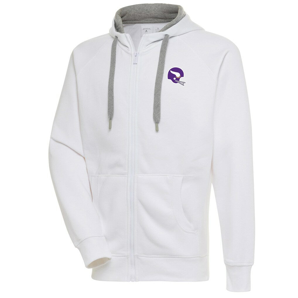 Minnesota Vikings Antigua Victory Full-Zip Hoodie White | NFL