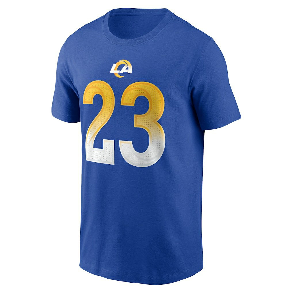 Kyren Williams Los Angeles Rams Player Name & Number T-Shirt Royal | Nike for Sale