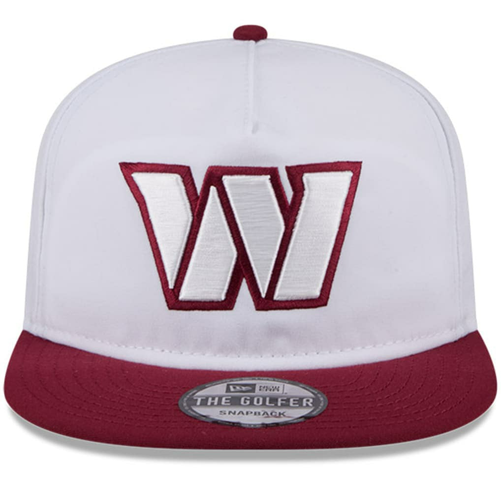 Washington Commanders New Era 2024 NFL Training Camp Golfer Snapback Hat White/Burgundy | NFL