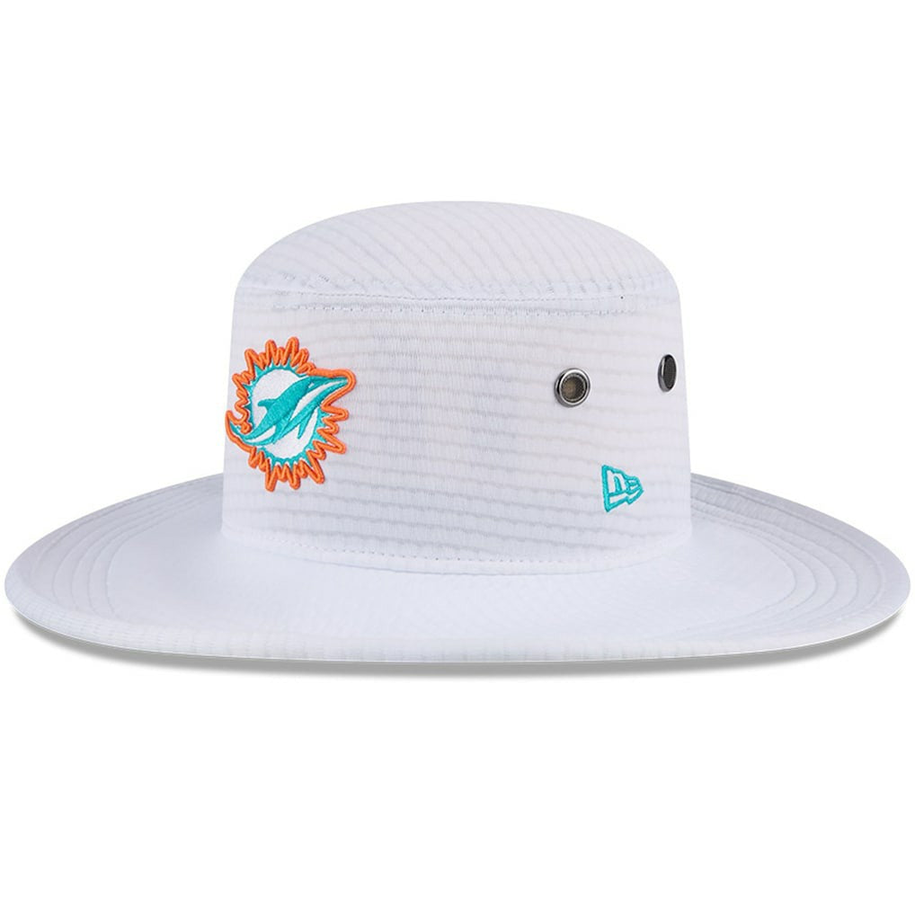 Miami Dolphins New Era 2024 NFL Training Camp Panama Bucket Hat White | NFL