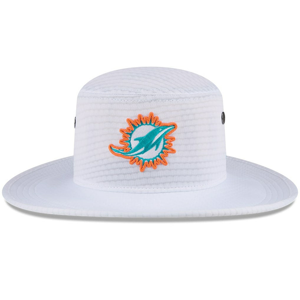 Miami Dolphins New Era 2024 NFL Training Camp Panama Bucket Hat White | NFL