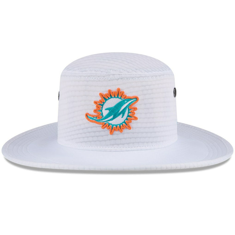 Miami Dolphins New Era 2024 NFL Training Camp Panama Bucket Hat White | NFL
