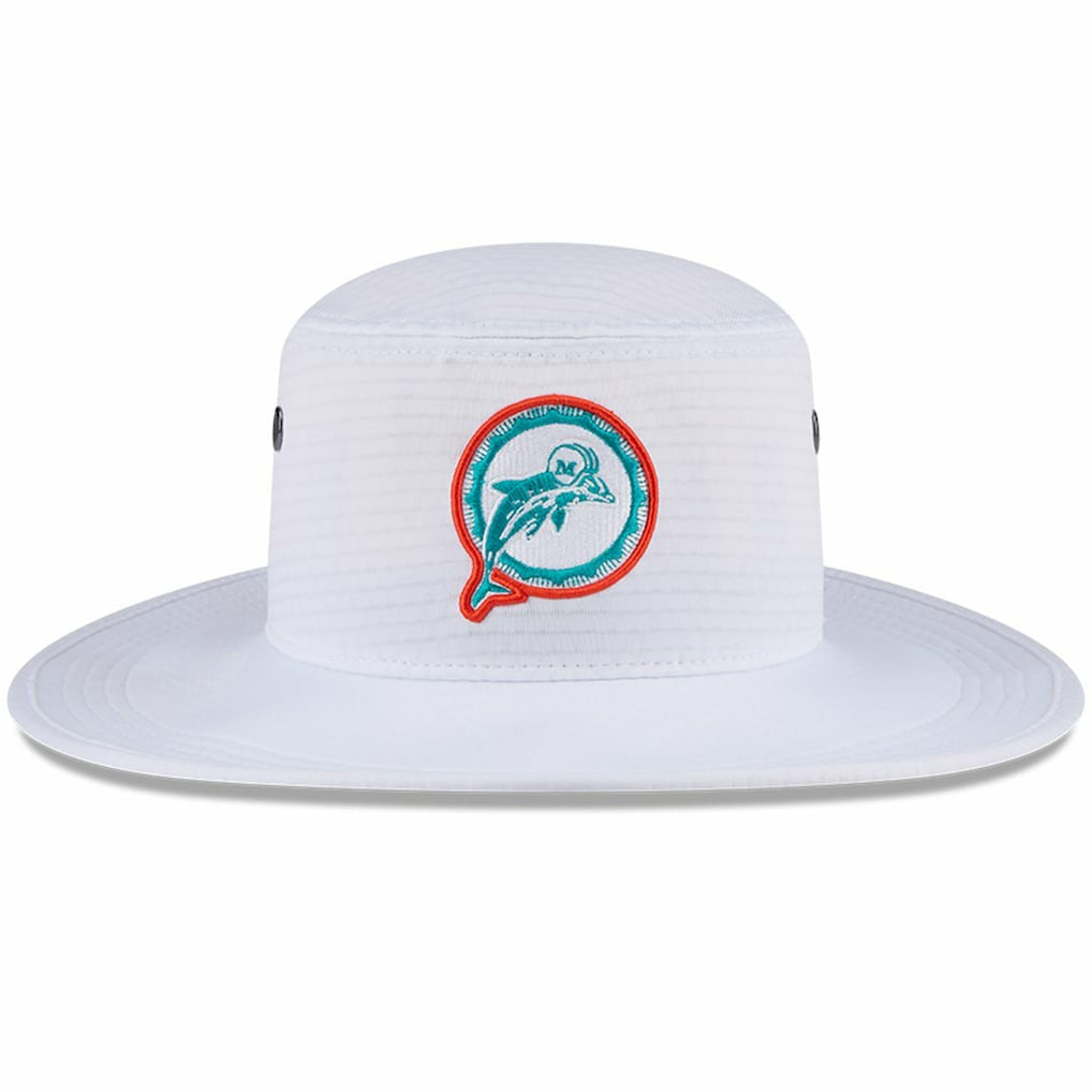 Miami Dolphins New Era 2024 NFL Training Camp Panama Bucket Hat White | NFL