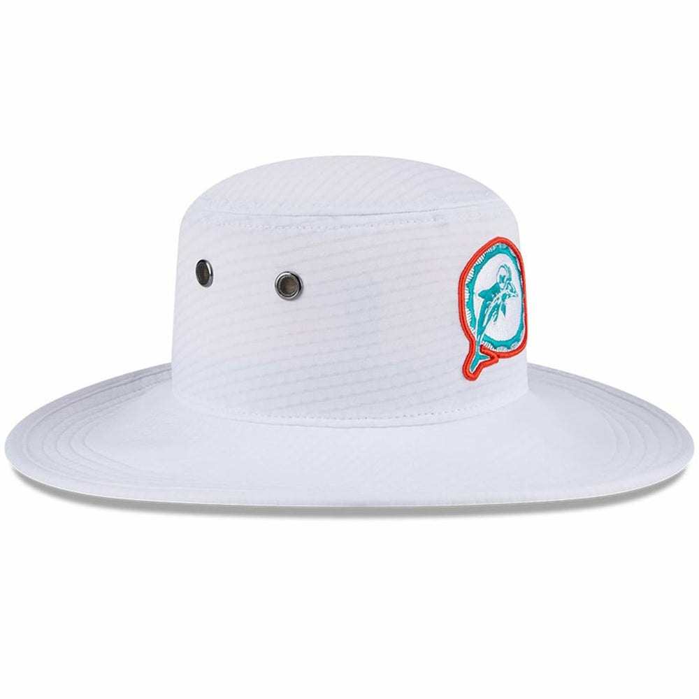 Miami Dolphins New Era 2024 NFL Training Camp Panama Bucket Hat White | NFL