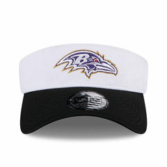 Baltimore Ravens New Era 2024 NFL Training Camp Adjustable Visor White/Black | NFL