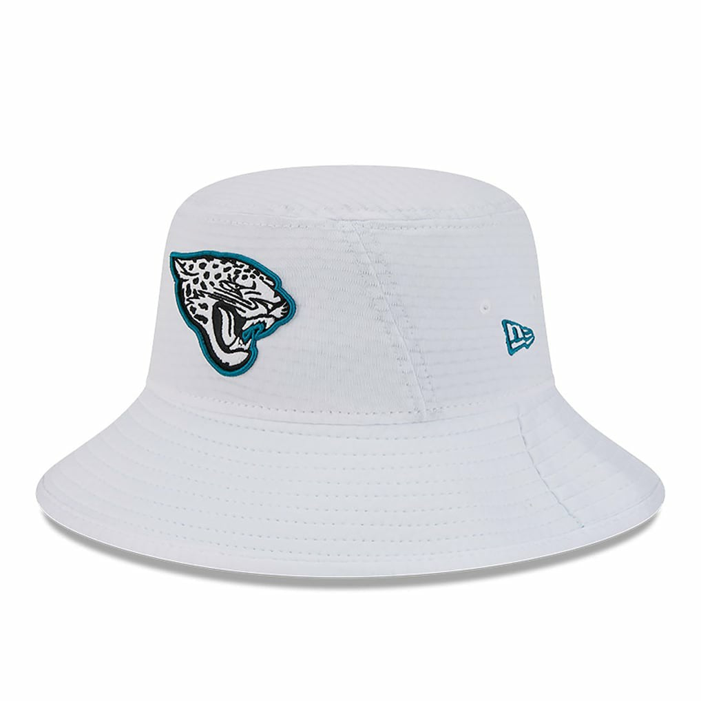 Jacksonville Jaguars New Era 2024 NFL Training Camp Stretch Bucket Hat White | NFL