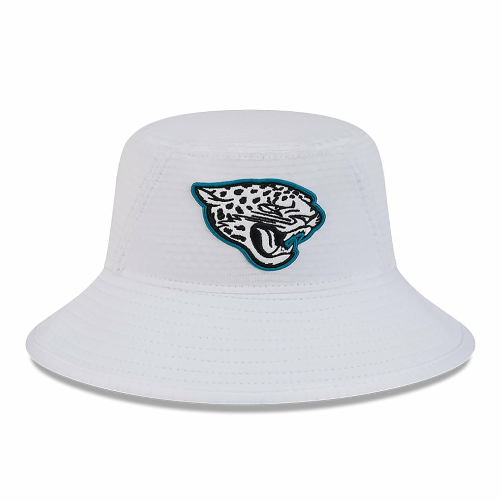 Jacksonville Jaguars New Era 2024 NFL Training Camp Stretch Bucket Hat White | NFL