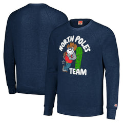 Dallas Cowboys Homage Unisex Holiday Raglan Tri-Blend Pullover Sweatshirt Navy | NFL