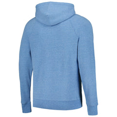 Detroit Lions Homage Unisex Holiday Raglan Tri-Blend Pullover Hoodie Light Blue | NFL