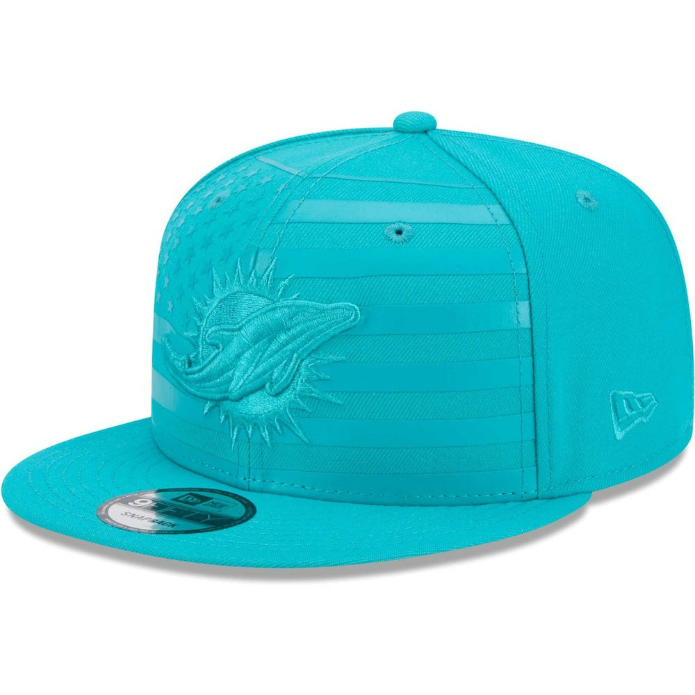 Miami Dolphins New Era Independent 9FIFTY Snapback Hat Aqua | NFL