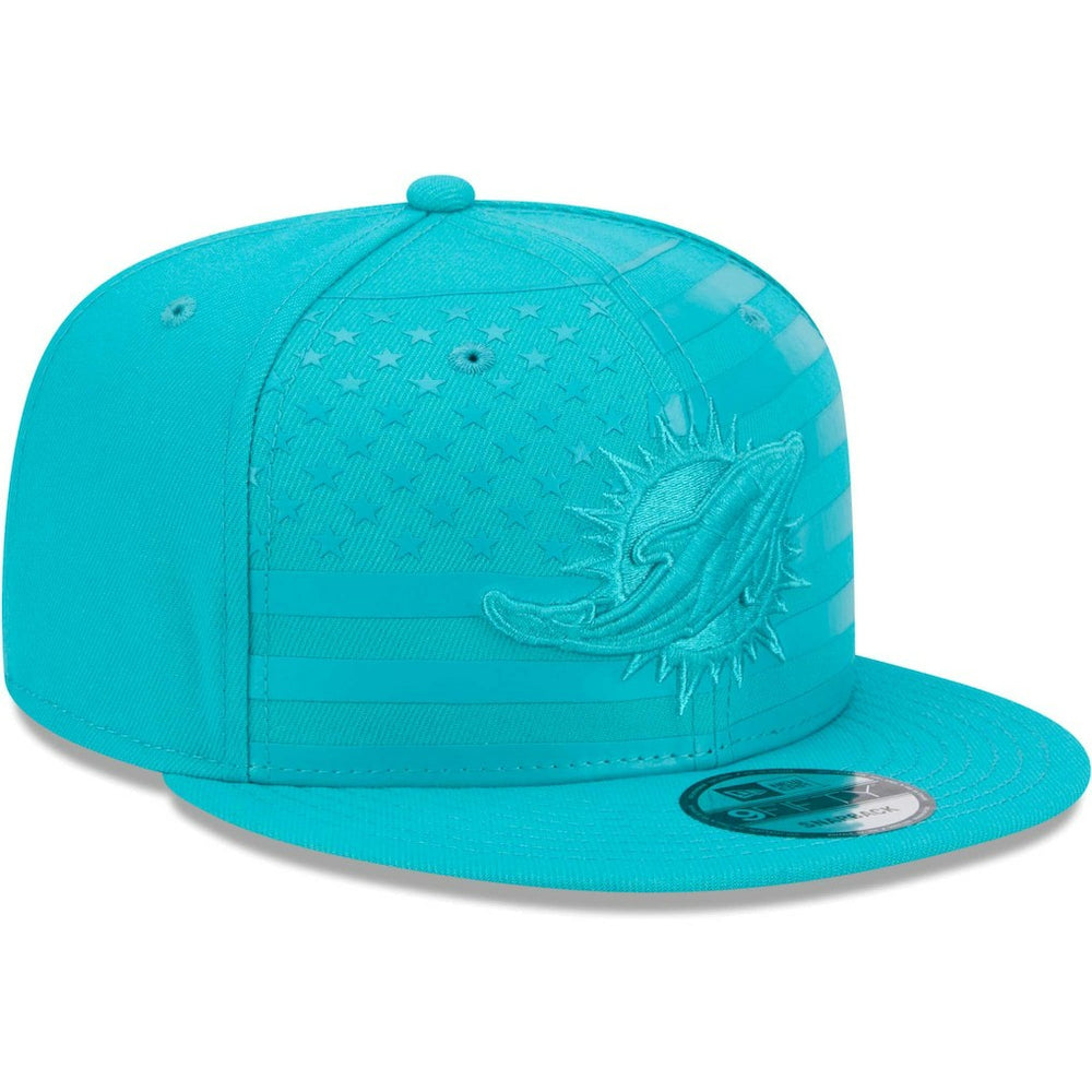 Miami Dolphins New Era Independent 9FIFTY Snapback Hat Aqua | NFL