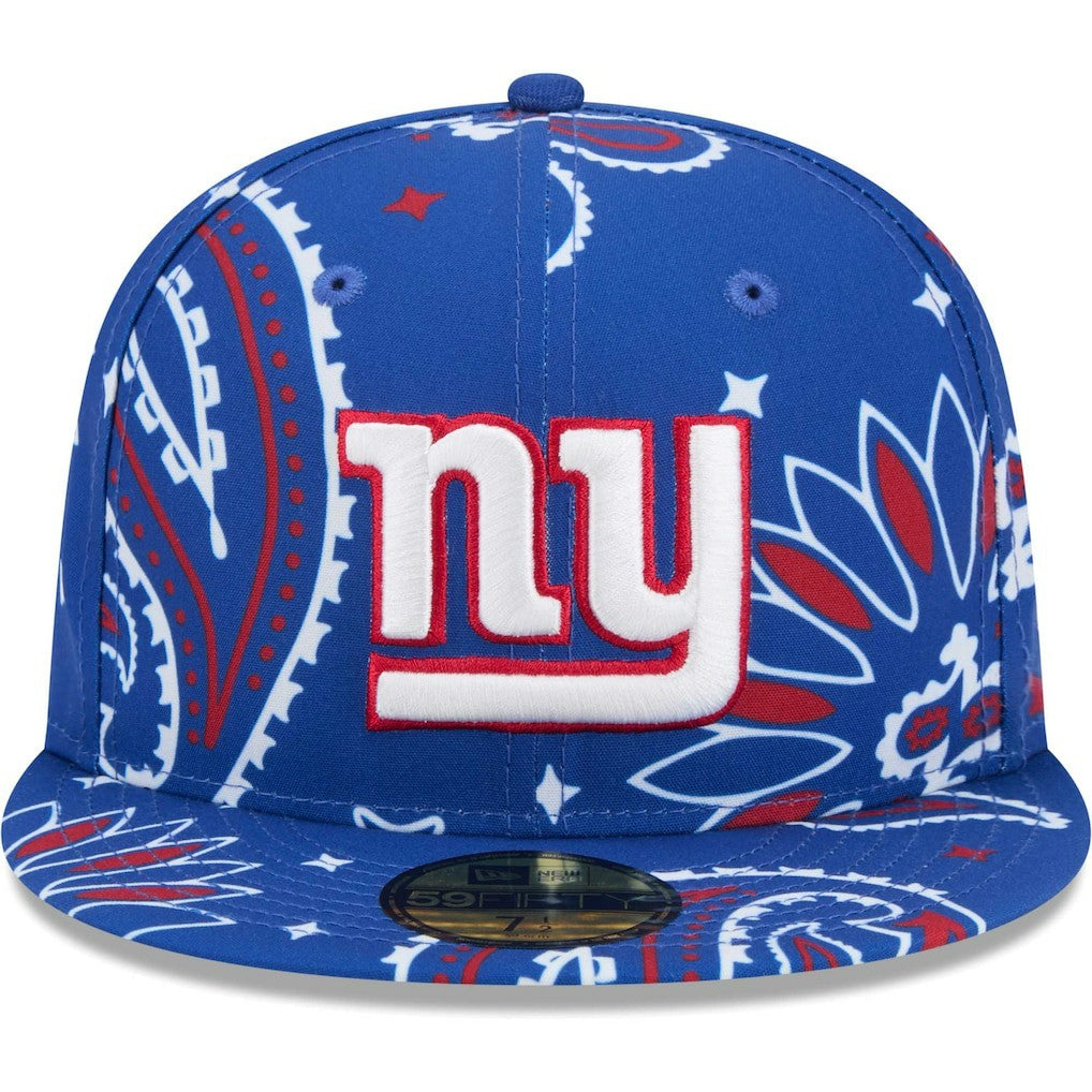 New York Giants New Era Paisley 59FIFTY Fitted Hat Royal | NFL