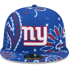 New York Giants New Era Paisley 59FIFTY Fitted Hat Royal | NFL