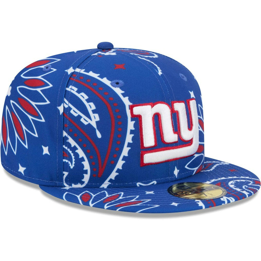 New York Giants New Era Paisley 59FIFTY Fitted Hat Royal | NFL
