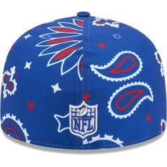 New York Giants New Era Paisley 59FIFTY Fitted Hat Royal | NFL