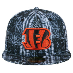 Cincinnati Bengals New Era Shibori 59FIFTY Fitted Hat Black | NFL