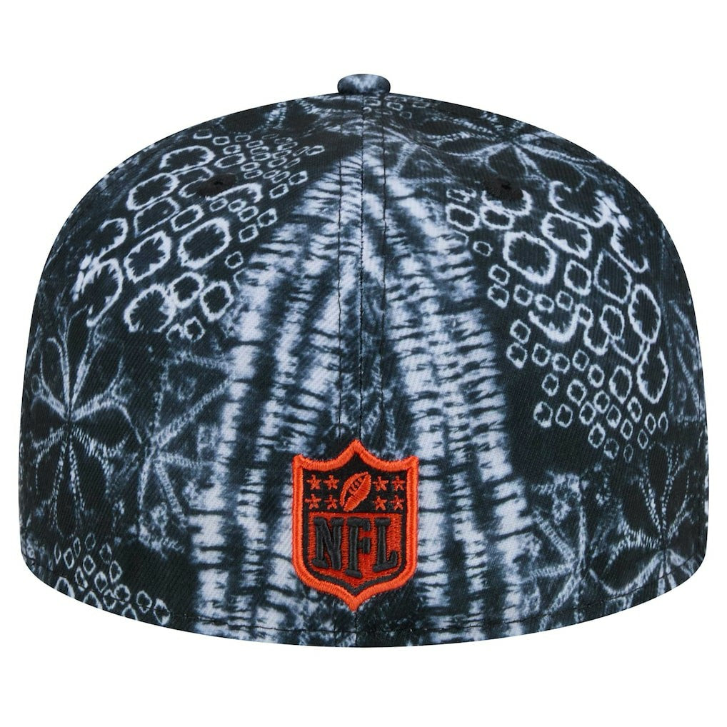 Cincinnati Bengals New Era Shibori 59FIFTY Fitted Hat Black | NFL