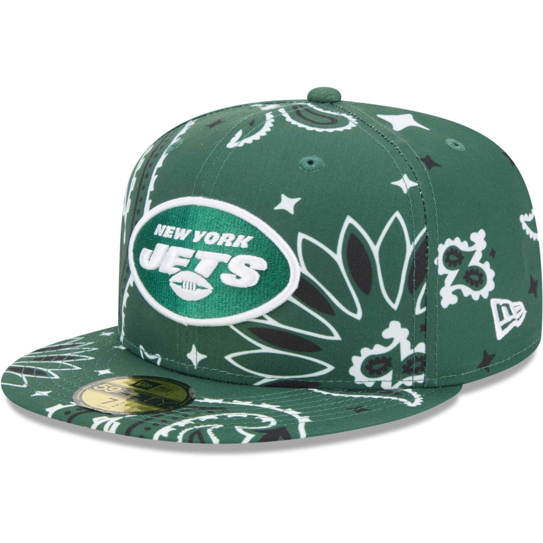 New York Jets New Era Paisley 59FIFTY Fitted Hat Green | NFL