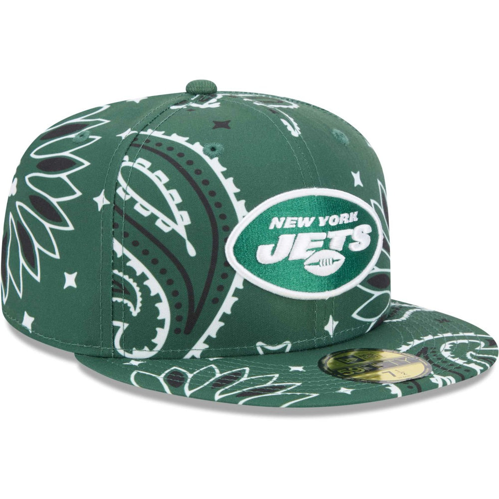 New York Jets New Era Paisley 59FIFTY Fitted Hat Green | NFL