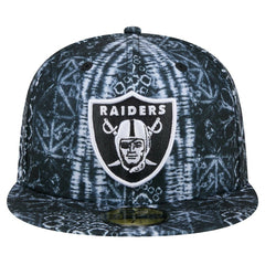Las Vegas Raiders New Era Shibori 59FIFTY Fitted Hat Black | NFL