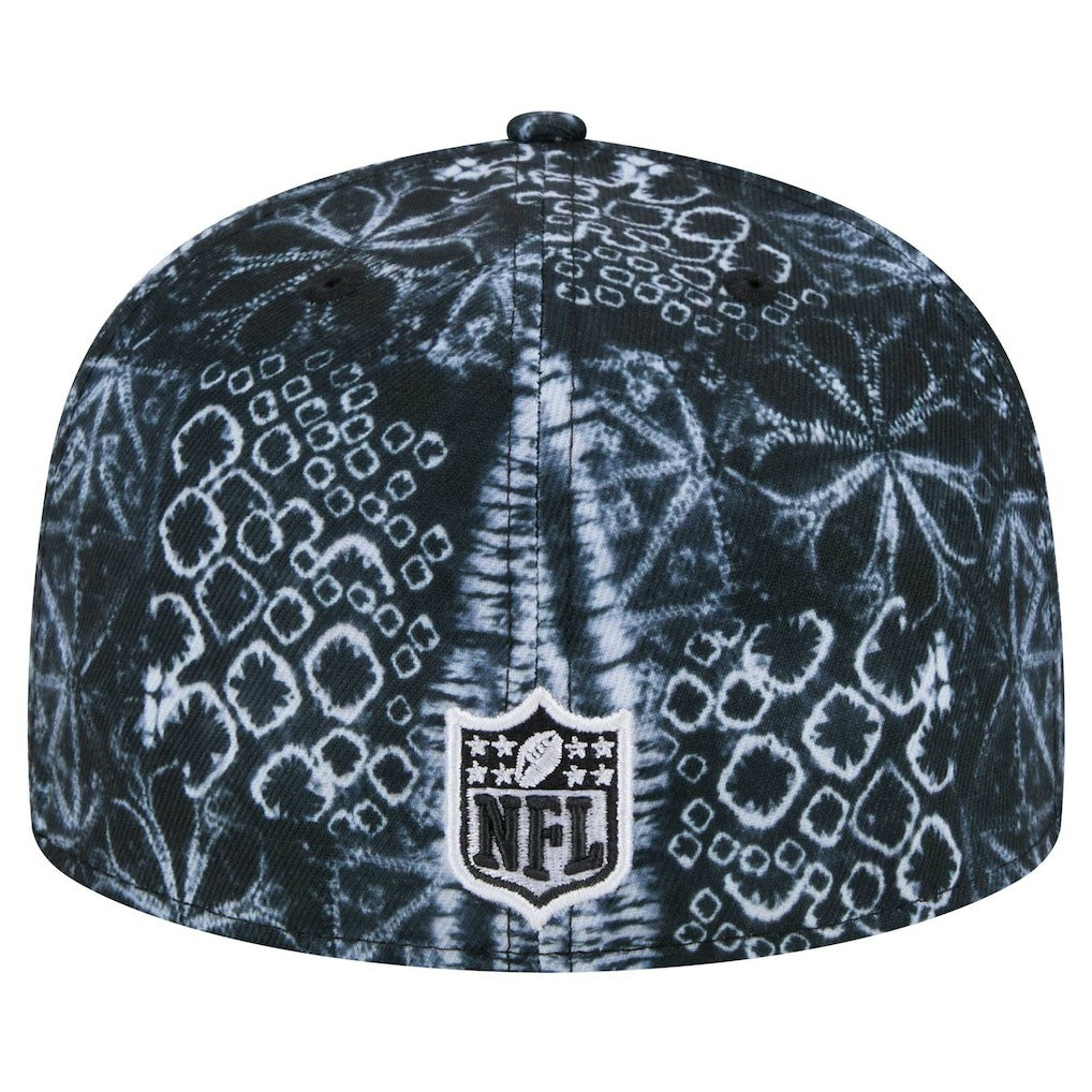 Las Vegas Raiders New Era Shibori 59FIFTY Fitted Hat Black | NFL