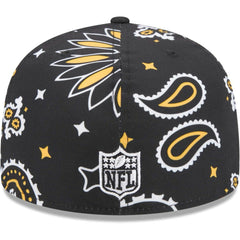 Pittsburgh Steelers New Era Paisley 59FIFTY Fitted Hat Black | NFL