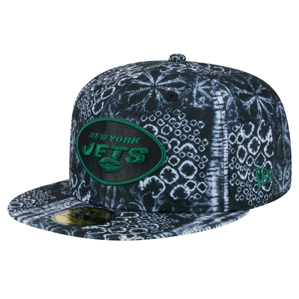 New York Jets New Era Shibori 59FIFTY Fitted Hat Black | NFL