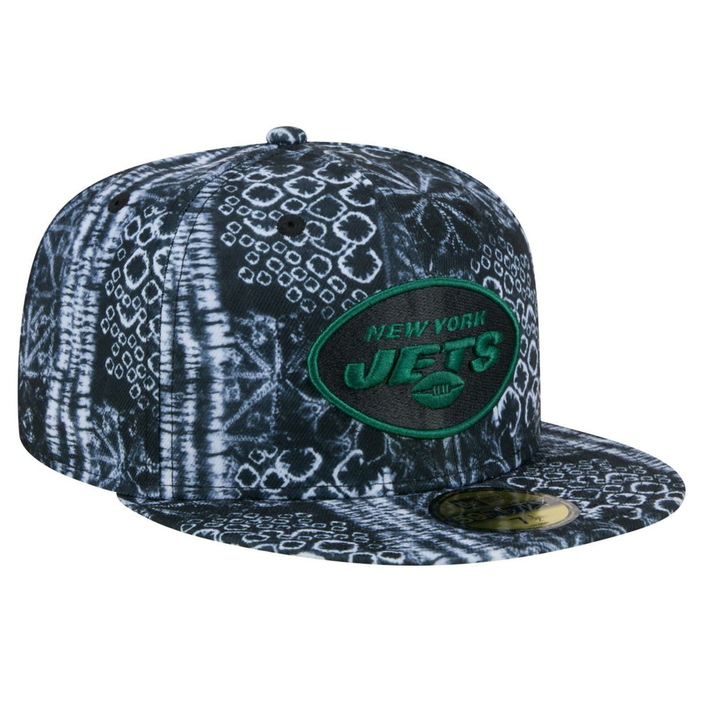 New York Jets New Era Shibori 59FIFTY Fitted Hat Black | NFL
