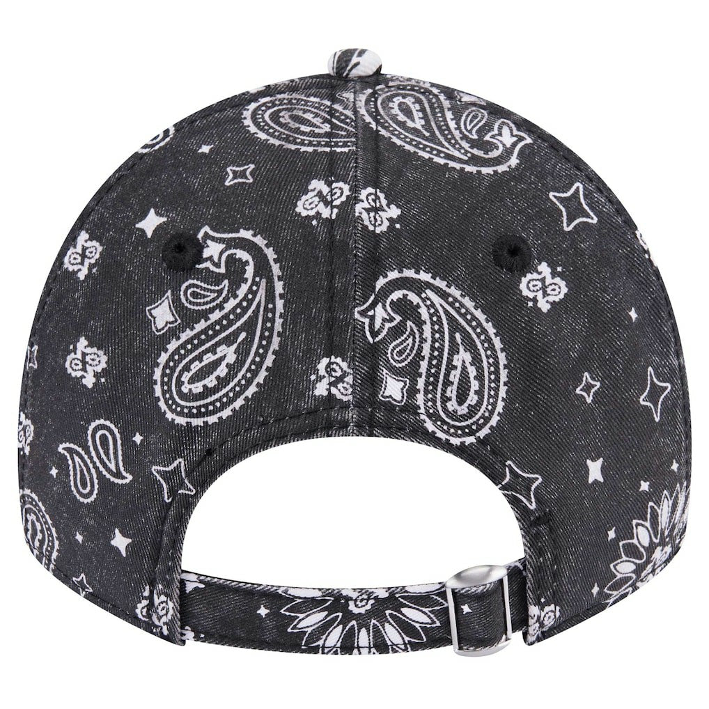 Cincinnati Bengals New Era Women's Paisley 9TWENTY Adjustable Hat Black | NFL