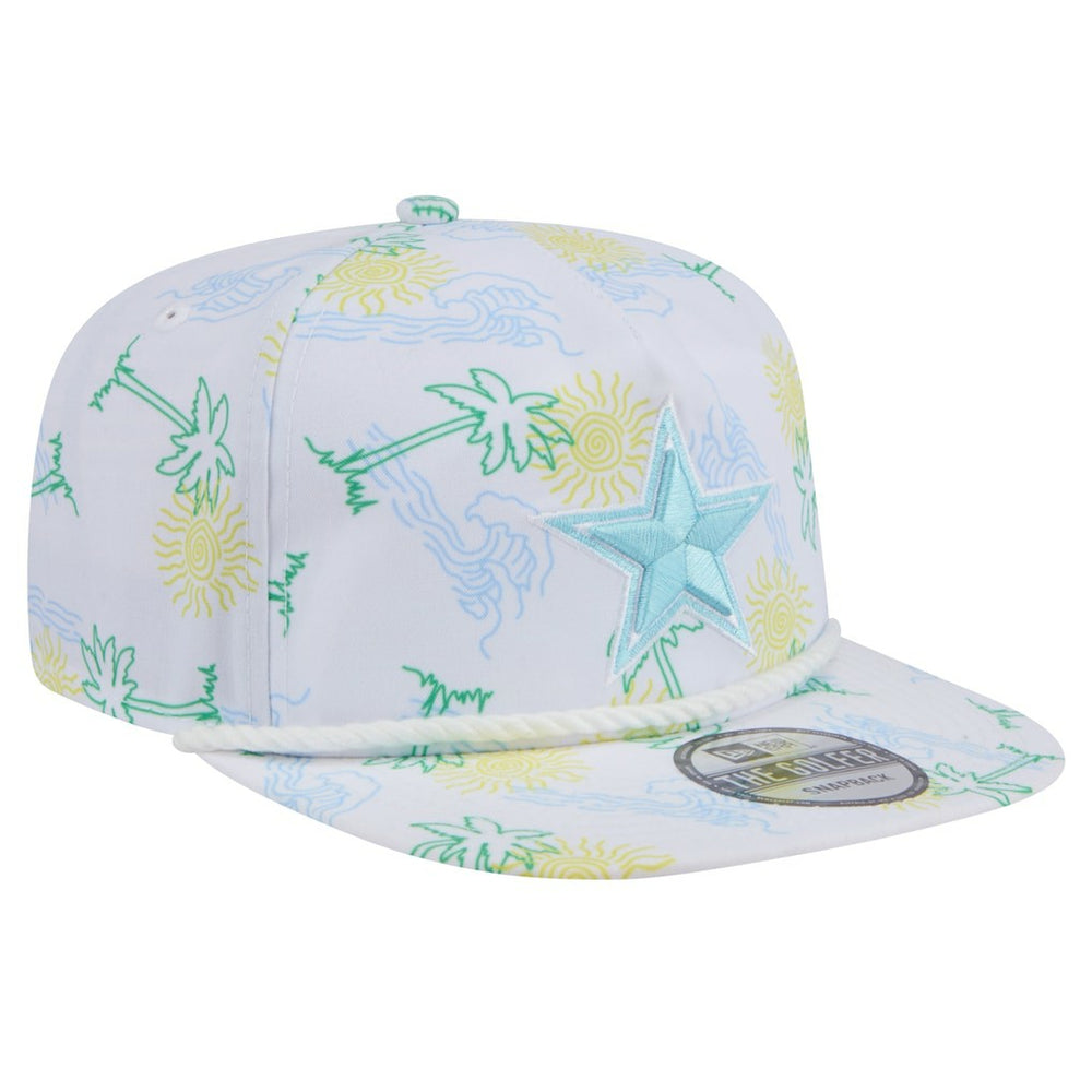 Dallas Cowboys New Era Vacay Golfer Snapback Hat White | NFL