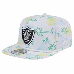 Las Vegas Raiders New Era Vacay Golfer Snapback Hat White | NFL