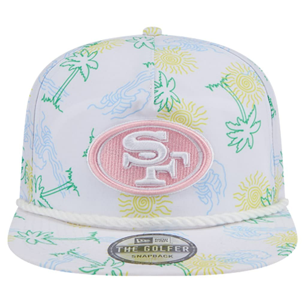 San Francisco 49ers New Era Vacay Golfer Snapback Hat White | NFL