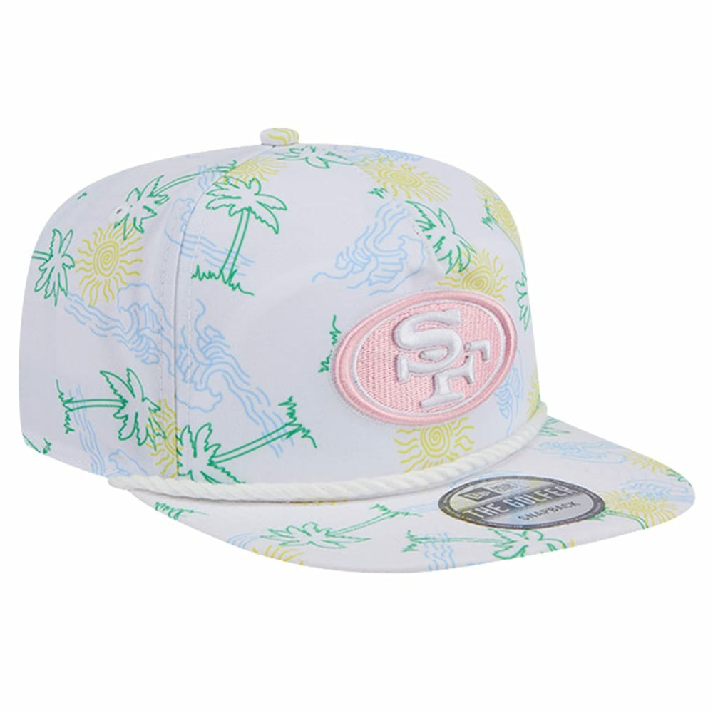 San Francisco 49ers New Era Vacay Golfer Snapback Hat White | NFL