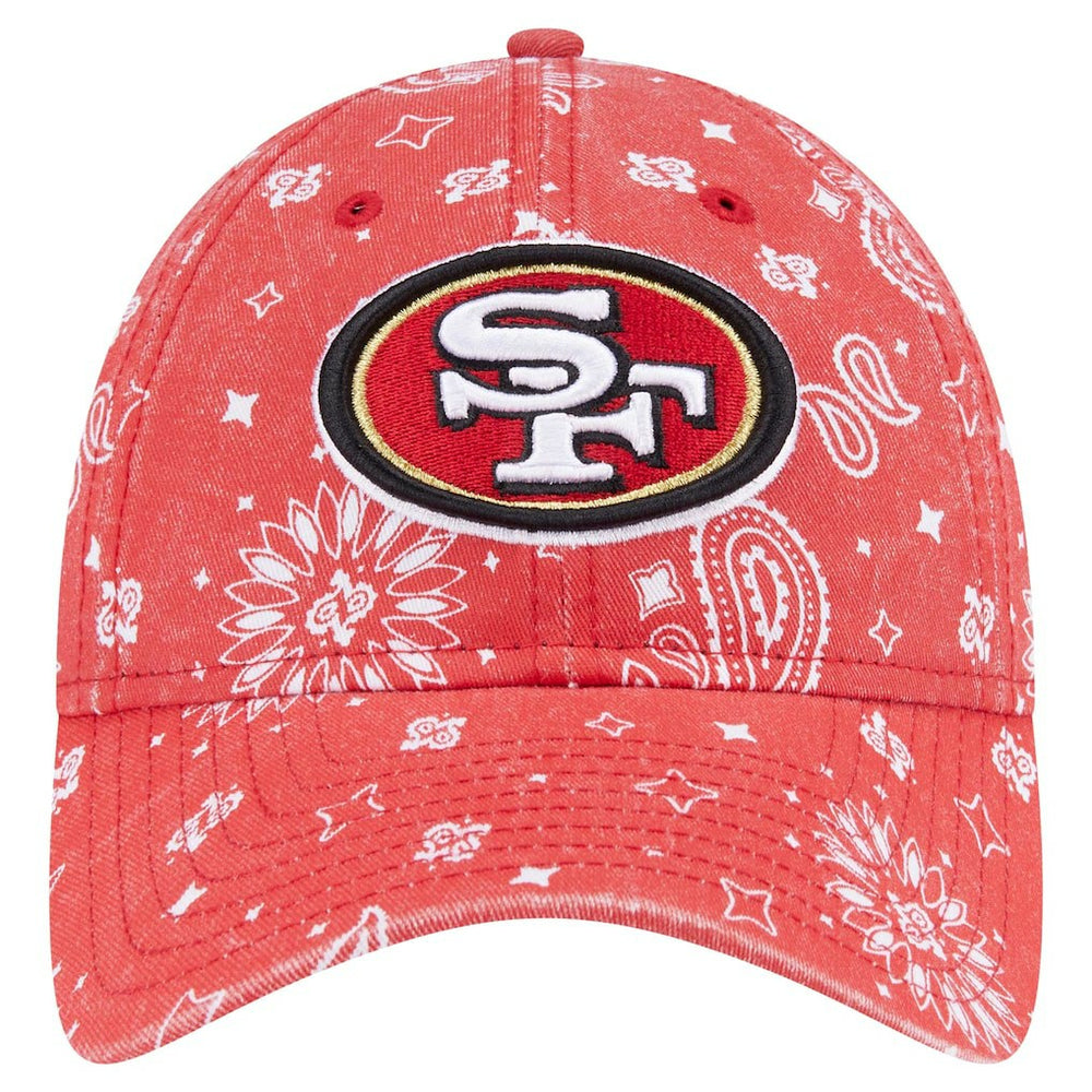 San Francisco 49ers New Era Women's Paisley 9TWENTY Adjustable Hat Scarlet | NFL