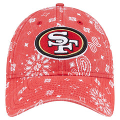 San Francisco 49ers New Era Women's Paisley 9TWENTY Adjustable Hat Scarlet | NFL