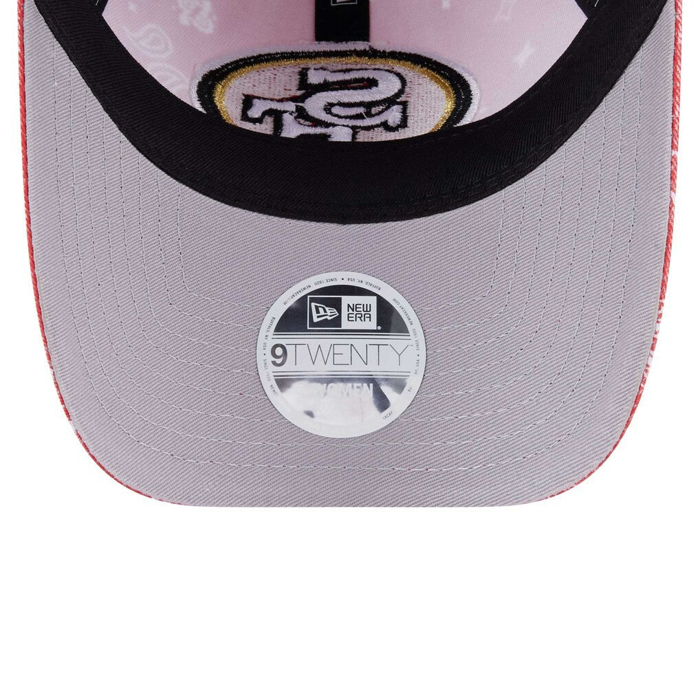 San Francisco 49ers New Era Women's Paisley 9TWENTY Adjustable Hat Scarlet | NFL