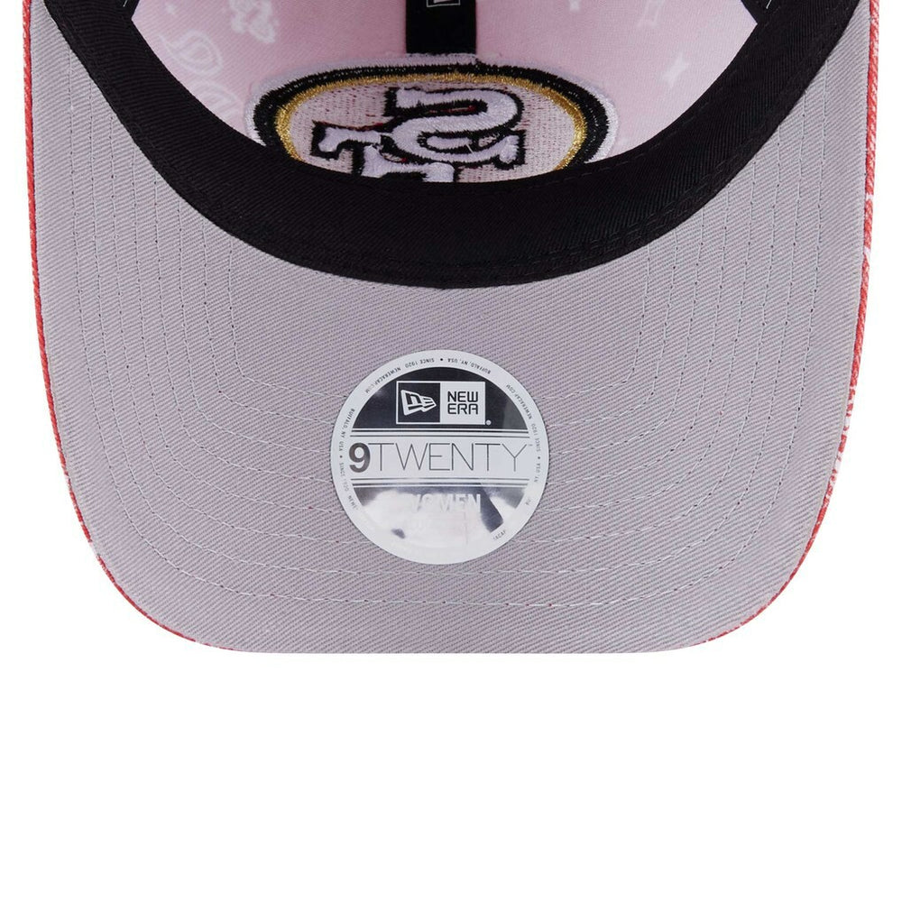 San Francisco 49ers New Era Women's Paisley 9TWENTY Adjustable Hat Scarlet | NFL