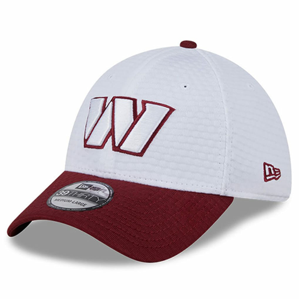 Washington Commanders New Era 2024 NFL Training Camp 39THIRTY Flex Hat White/Burgundy | NFL