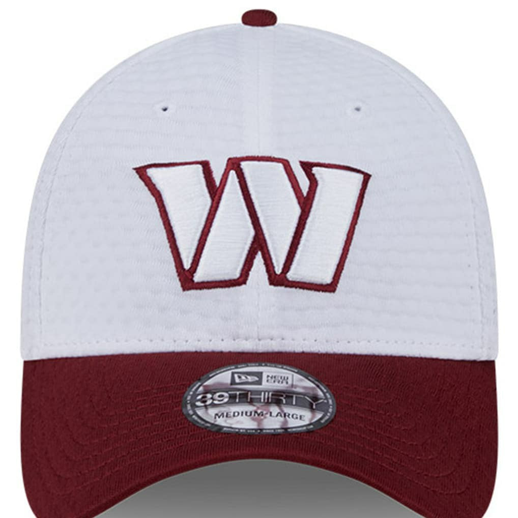 Washington Commanders New Era 2024 NFL Training Camp 39THIRTY Flex Hat White/Burgundy | NFL