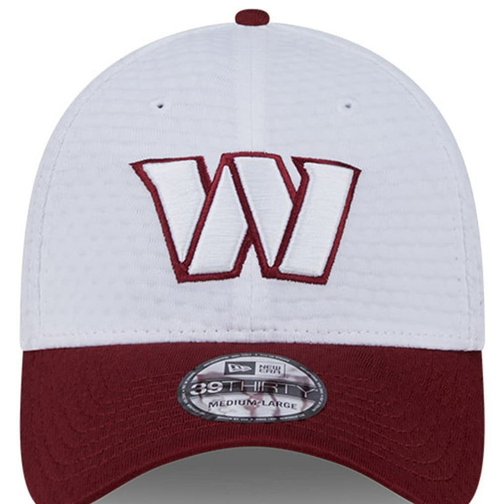Washington Commanders New Era 2024 NFL Training Camp 39THIRTY Flex Hat White/Burgundy | NFL