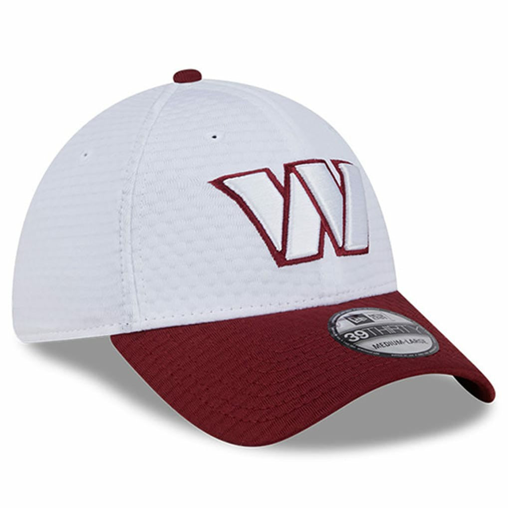 Washington Commanders New Era 2024 NFL Training Camp 39THIRTY Flex Hat White/Burgundy | NFL