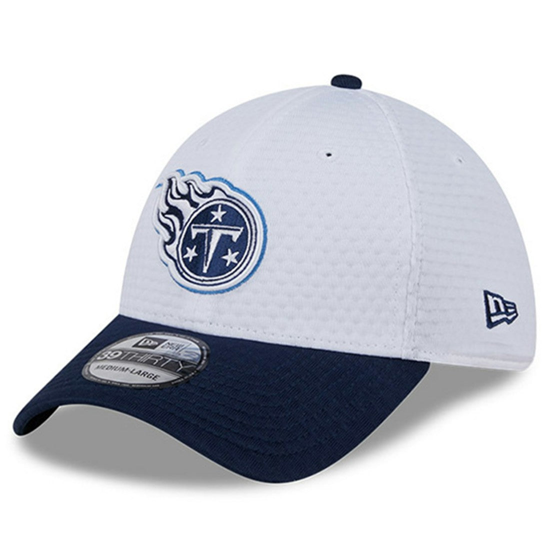 Tennessee Titans New Era 2024 NFL Training Camp 39THIRTY Flex Hat White/Navy | NFL